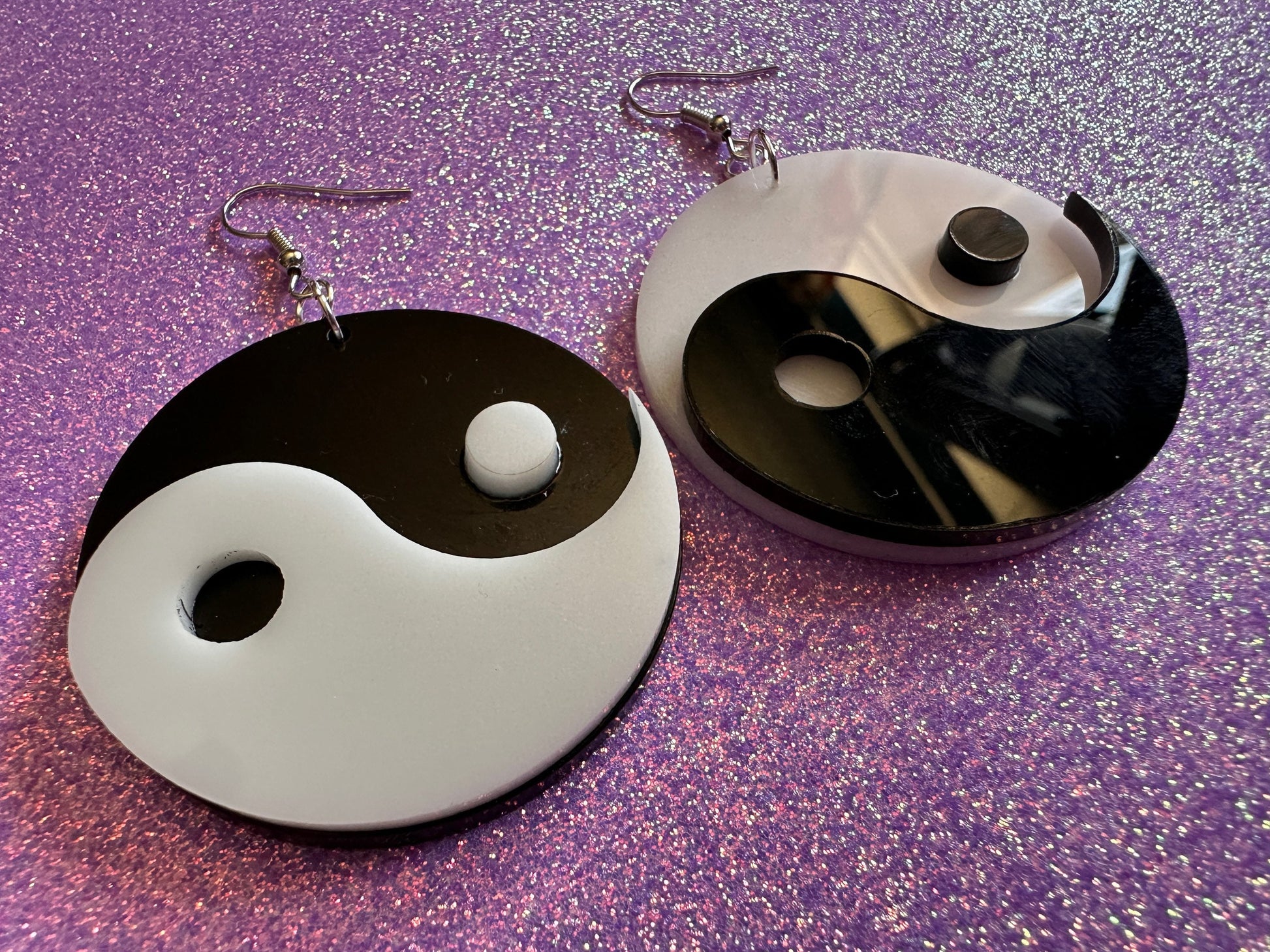 YinYang Earrings: Asian, Buddhist Philosophy, Zen, Gifts for Her/Him/Them