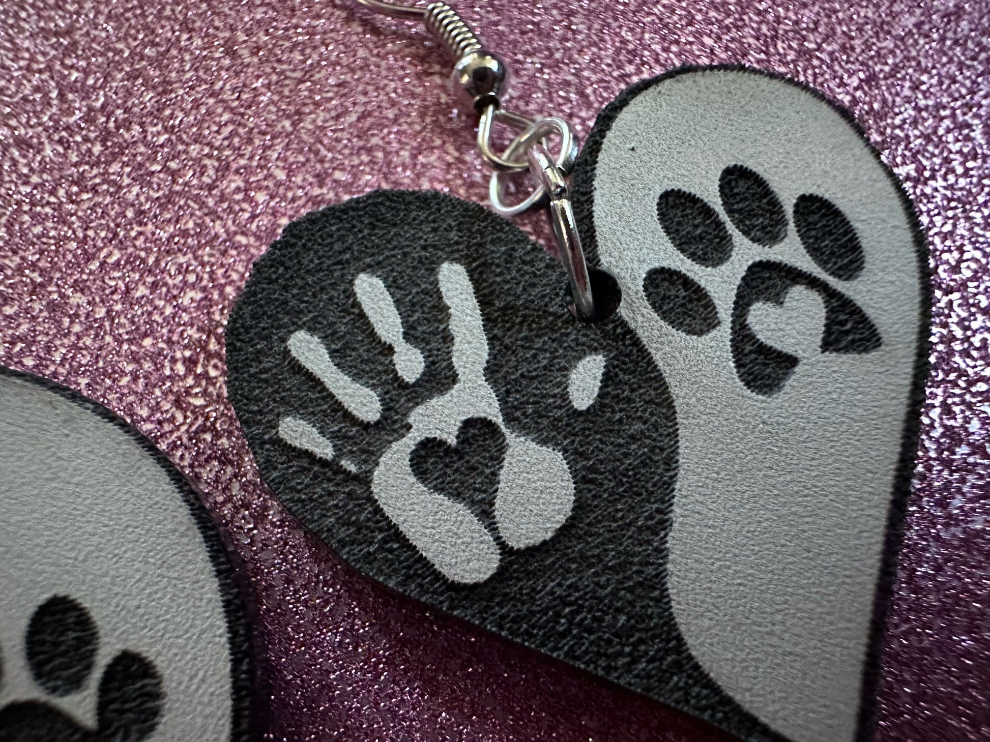 Yin and Yang Cat Earrings: Laser Cut Acrylic Cats, Kitty, Kitten, Cat, Animals, Feline, Black Cat, White Cat, Best Gifts for Her/Him/Them