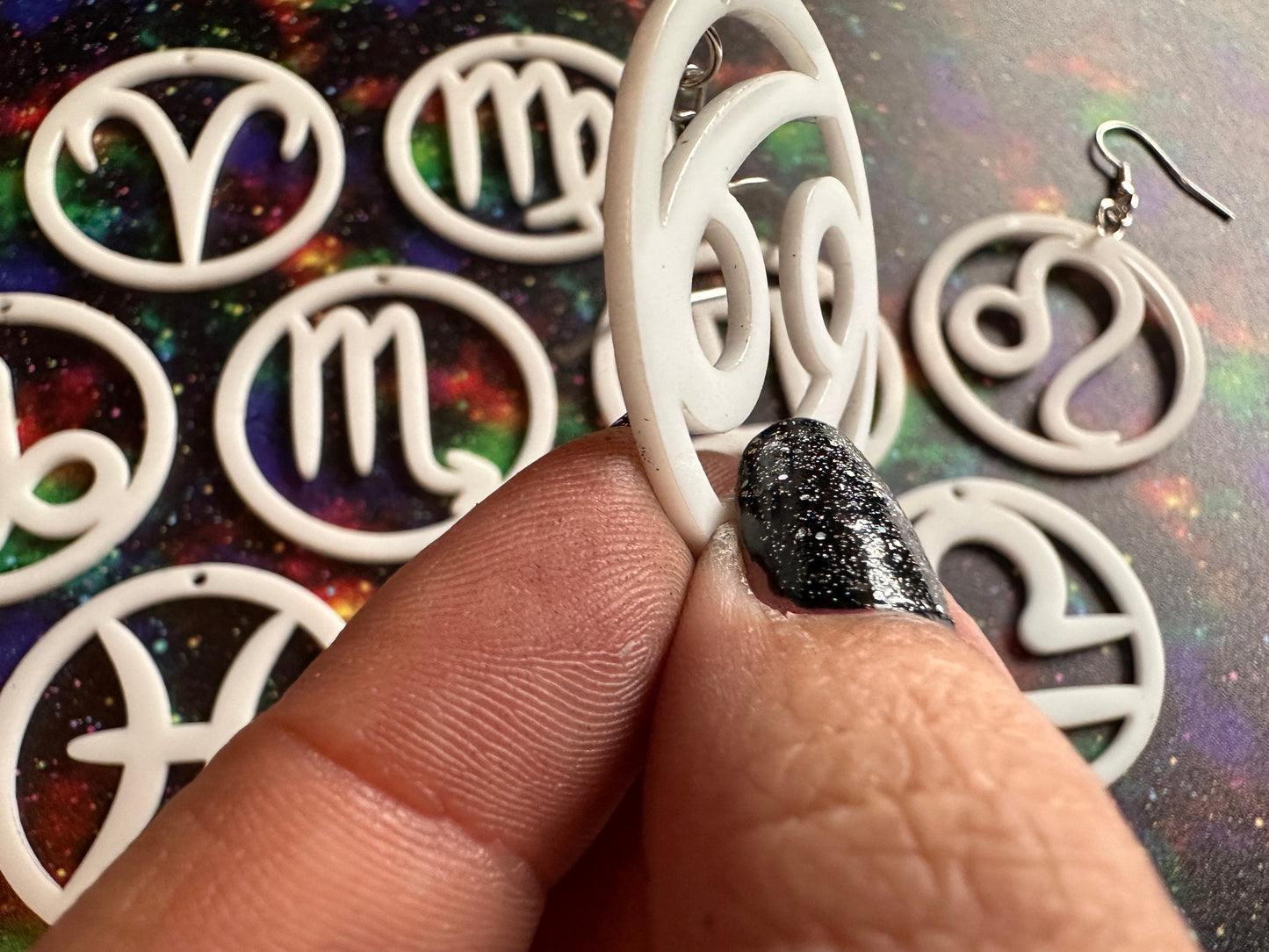 Zodiac Earrings: Laser Cut Acrylic Astrology Signs, Leo, Scorpio, Aries, Pisces, Cancer, Virgo, Gemini, Horoscope, Gifts for Her/Him/Them