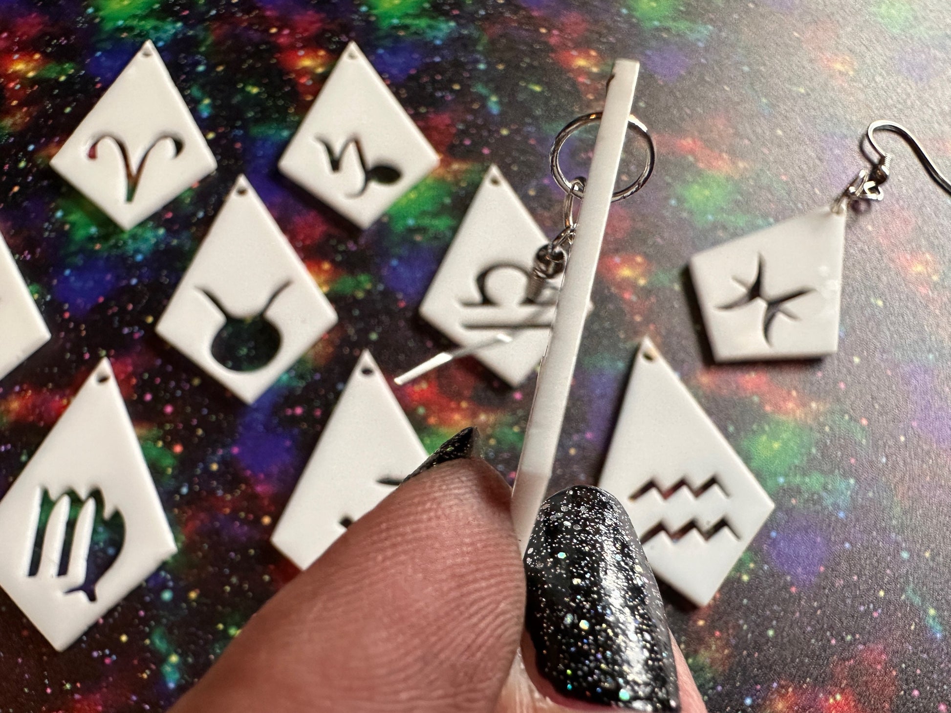 Zodiac Earrings: Laser Cut Acrylic Astrology Signs, Leo, Scorpio, Aries, Pisces, Cancer, Virgo, Gemini, Horoscope, Gifts for Her/Him/Them