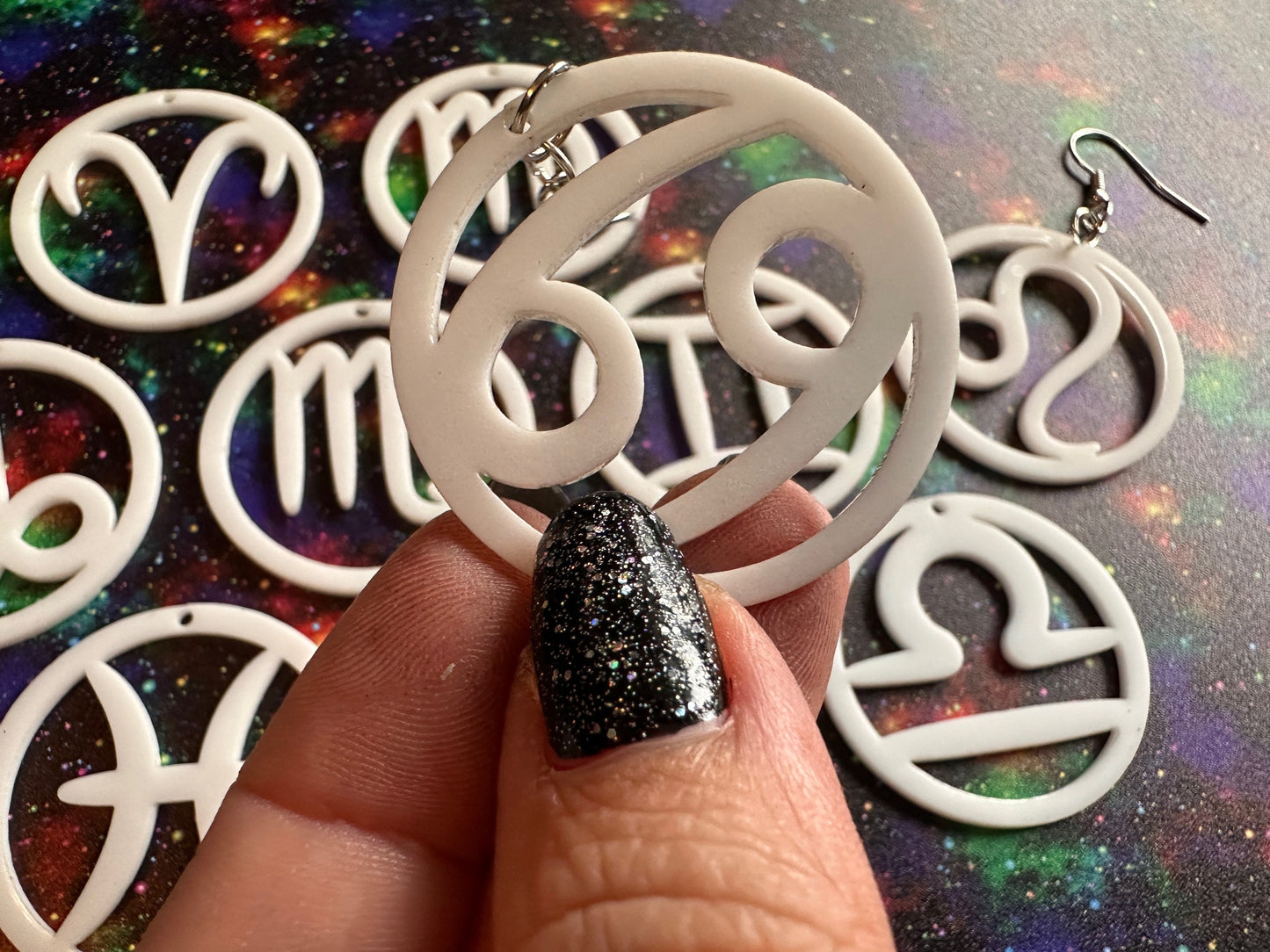 Zodiac Earrings: Laser Cut Acrylic Astrology Signs, Leo, Scorpio, Aries, Pisces, Cancer, Virgo, Gemini, Horoscope, Gifts for Her/Him/Them