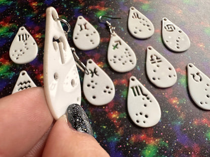 Zodiac Earrings: Laser Cut Acrylic Astrology Signs, Leo, Scorpio, Aries, Pisces, Cancer, Virgo, Gemini, Horoscope, Gifts for Her/Him/Them