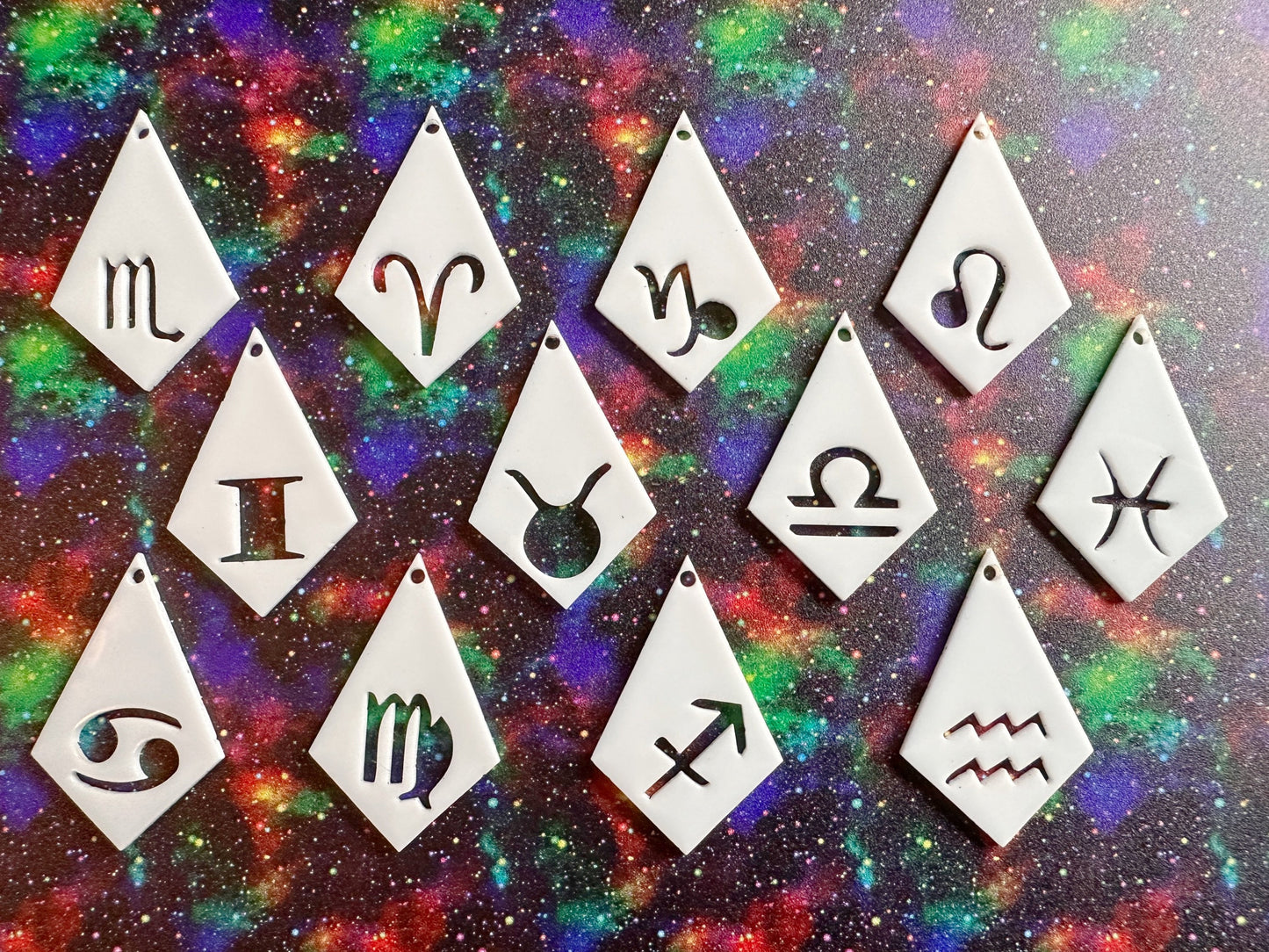 Zodiac Earrings: Laser Cut Acrylic Astrology Signs, Leo, Scorpio, Aries, Pisces, Cancer, Virgo, Gemini, Horoscope, Gifts for Her/Him/Them