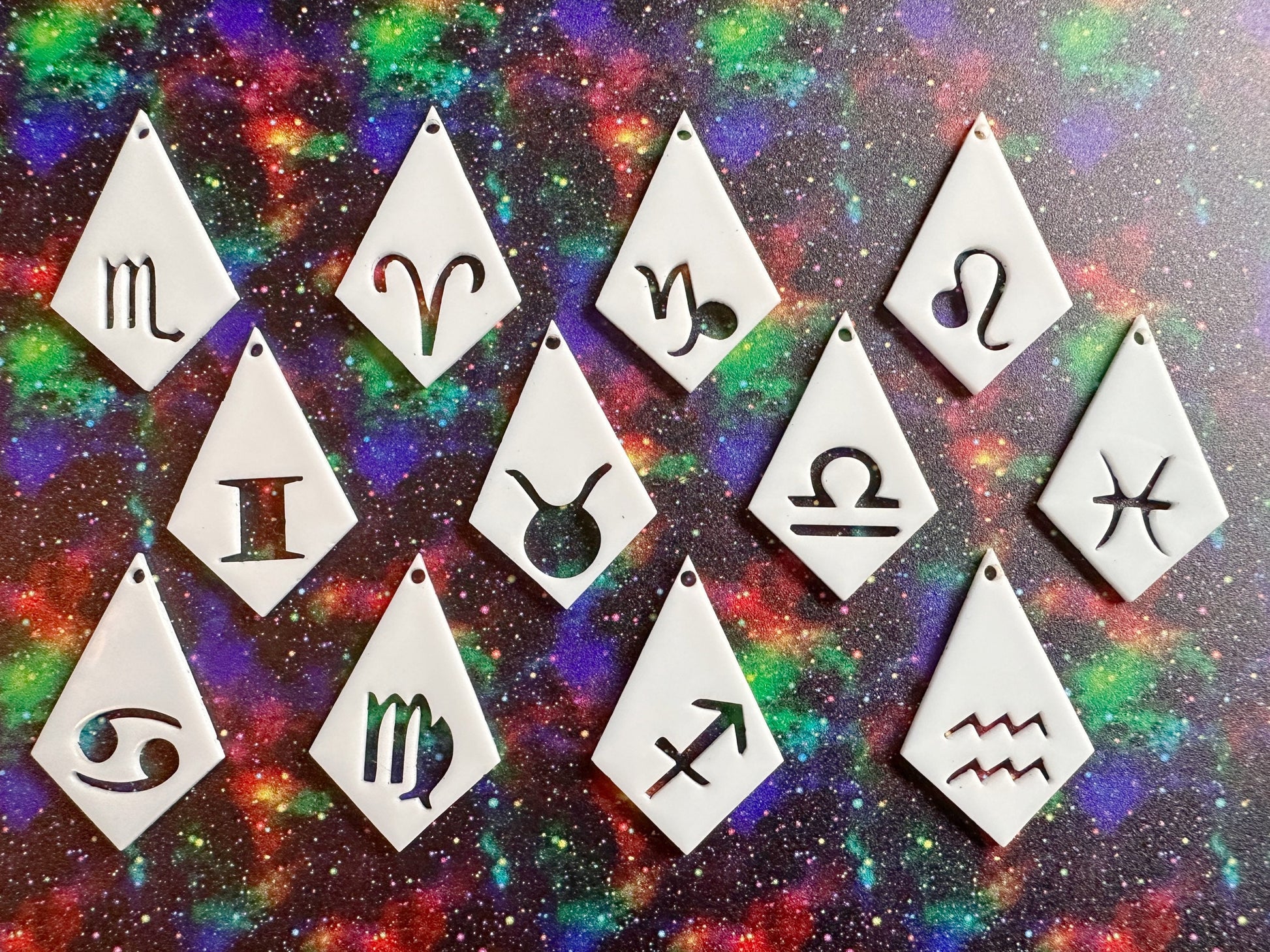 Zodiac Earrings: Laser Cut Acrylic Astrology Signs, Leo, Scorpio, Aries, Pisces, Cancer, Virgo, Gemini, Horoscope, Gifts for Her/Him/Them