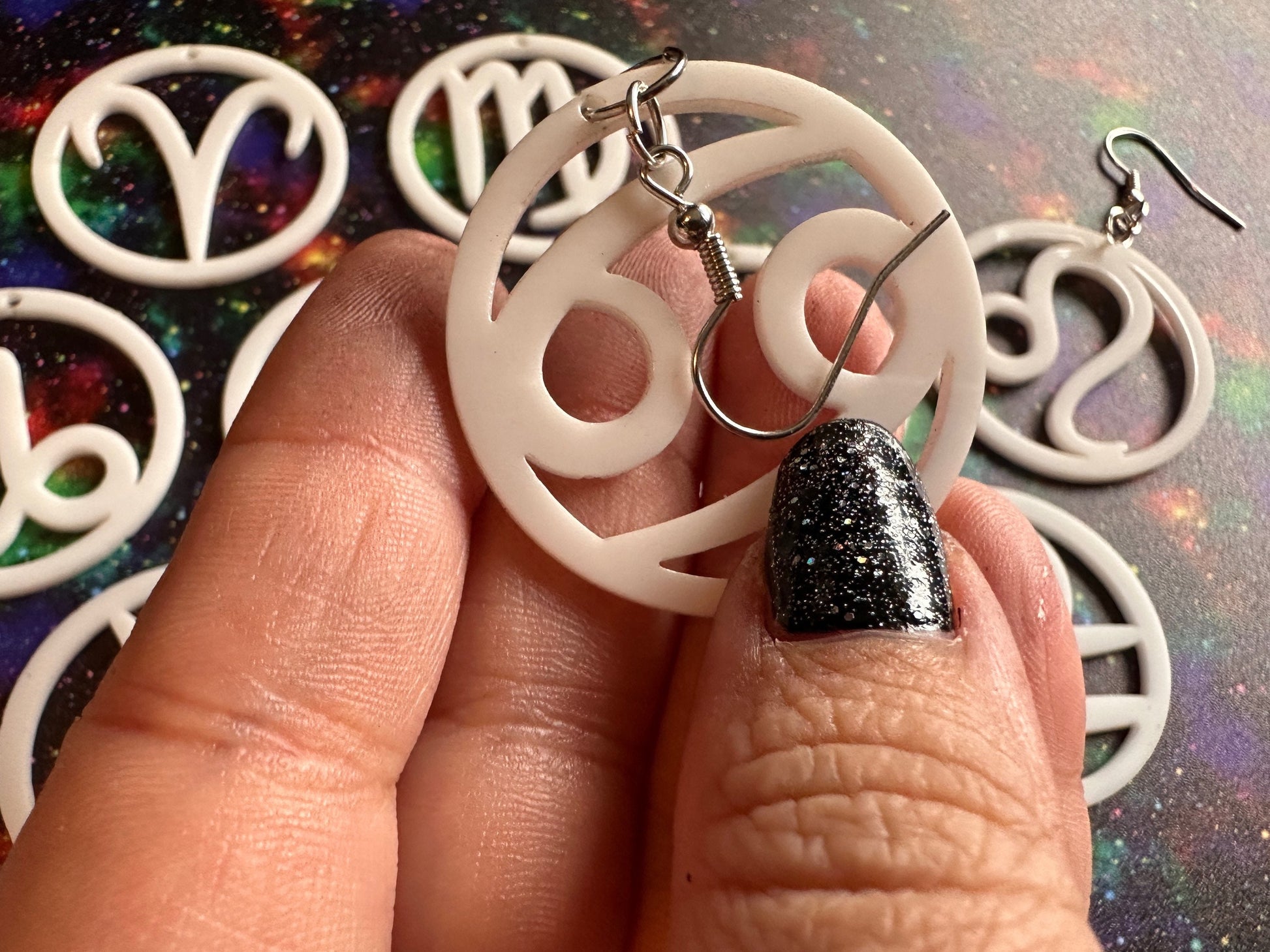 Zodiac Earrings: Laser Cut Acrylic Astrology Signs, Leo, Scorpio, Aries, Pisces, Cancer, Virgo, Gemini, Horoscope, Gifts for Her/Him/Them