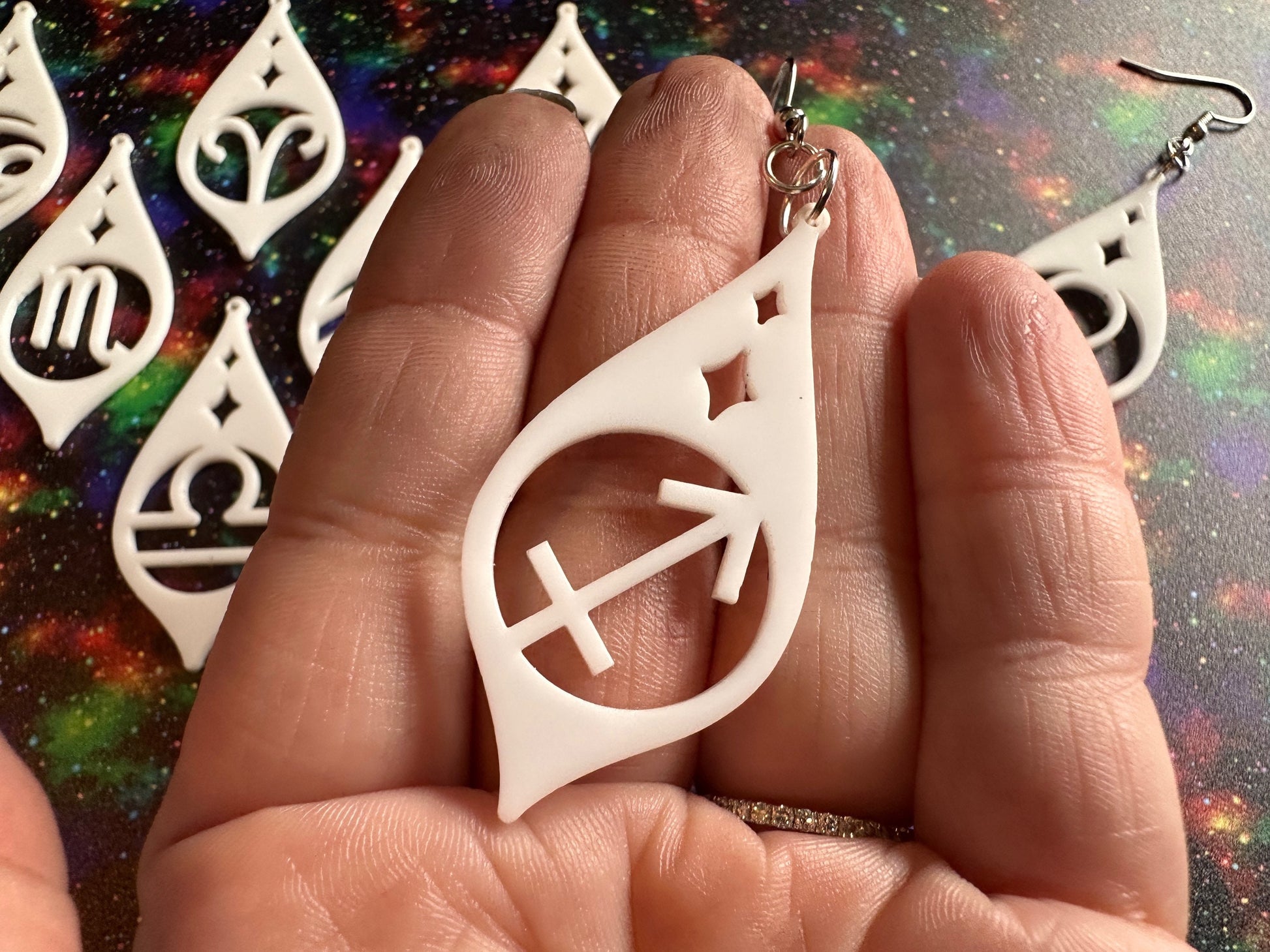 Zodiac Earrings: Laser Cut Acrylic Astrology Signs, Leo, Scorpio, Aries, Pisces, Cancer, Virgo, Gemini, Horoscope, Gifts for Her/Him/Them