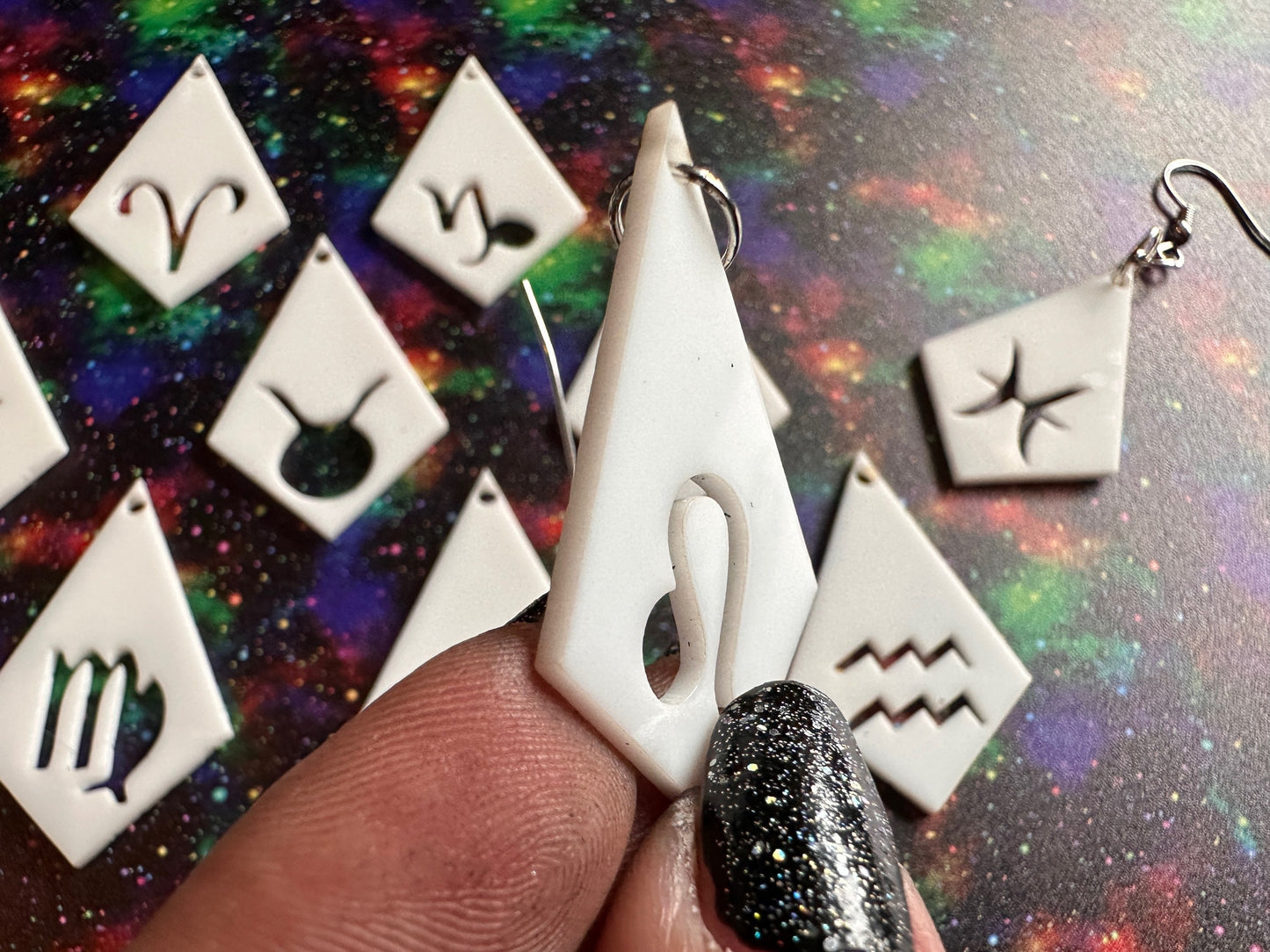 Zodiac Earrings: Laser Cut Acrylic Astrology Signs, Leo, Scorpio, Aries, Pisces, Cancer, Virgo, Gemini, Horoscope, Gifts for Her/Him/Them